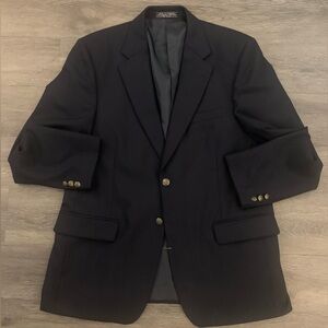 CROSS & WINSOR Black Blazer w Pewter Buttons